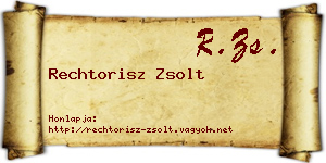 Rechtorisz Zsolt névjegykártya