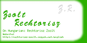 zsolt rechtorisz business card